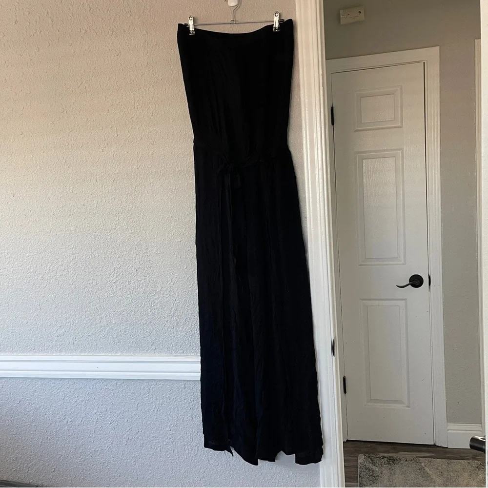 Vici Off Shoulder Strapless Wide Leg Jumpsuit Size L NWT - Picture 9 of 15